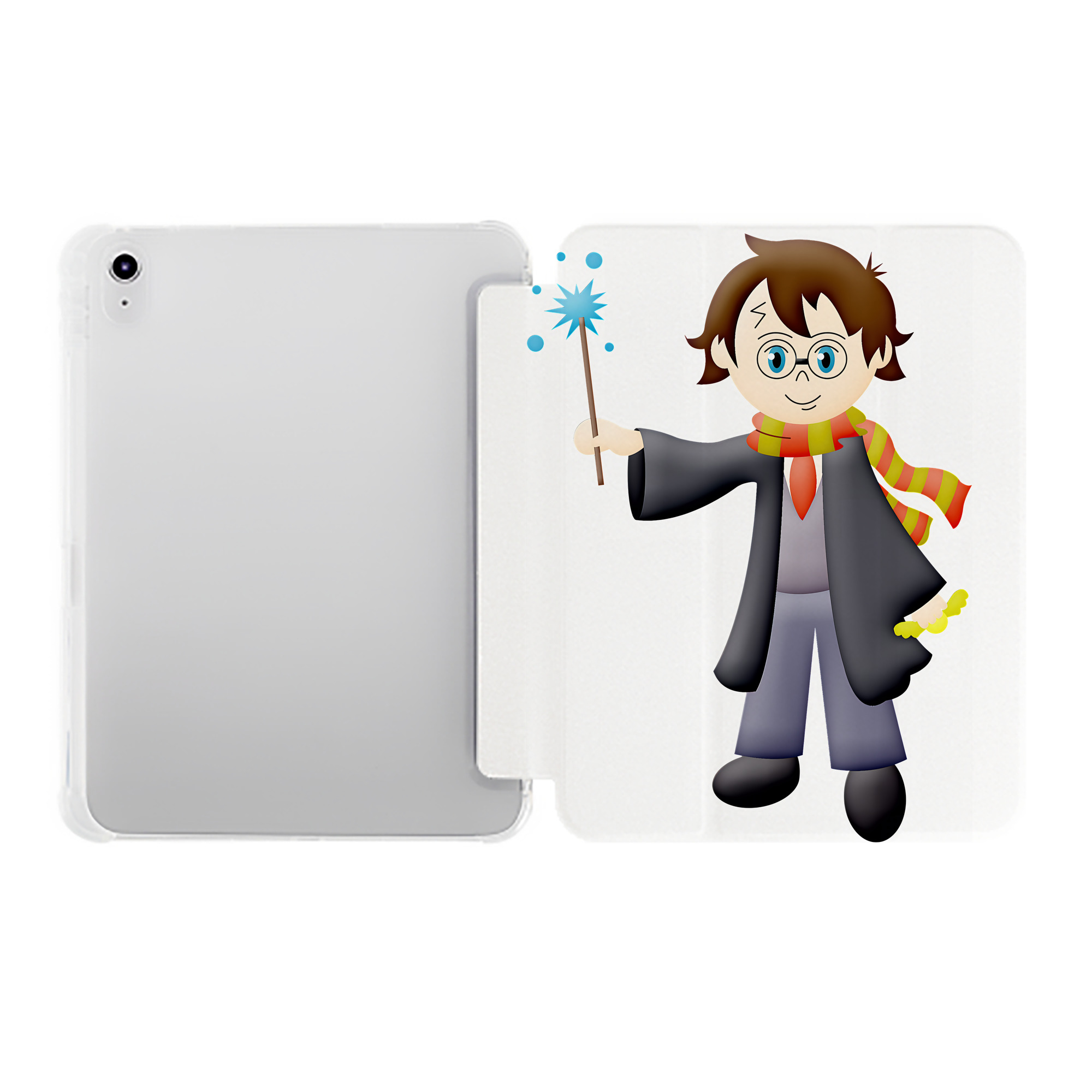 （画像用） Harry Potter ハリー・ポッターシリーズ IPad ケース ペン収納付き 三つ折りスタンド PUレザー×シリコン 対応機種9.5/10.5/10.9インチ